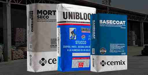 mortero seco cemix Uniblock stucco cemix basecoat