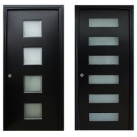 PUERTA DE ACERO + VENTANA XE SEGURIDAD