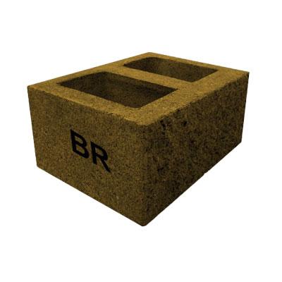  Block Piedrin 12&quot; 2 Huecos Blockera Regiomontana