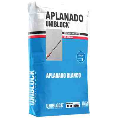 MORTERO APLANADO BLANCO UNIBLOCK